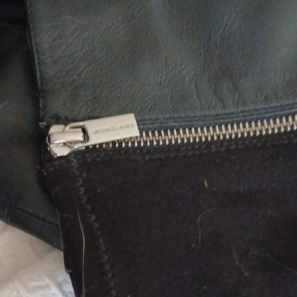 Michael Kors Black Leather Wedge Shoes 7.5 - Picture 3 of 6